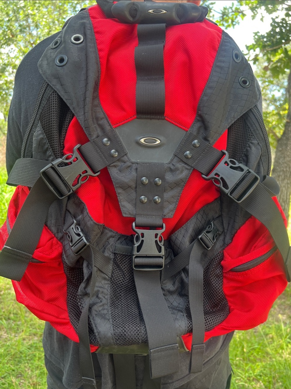 Oakley Icon Red and Black Laptop Adventure Backpack